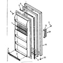 Kenmore 106723131 door diagram
