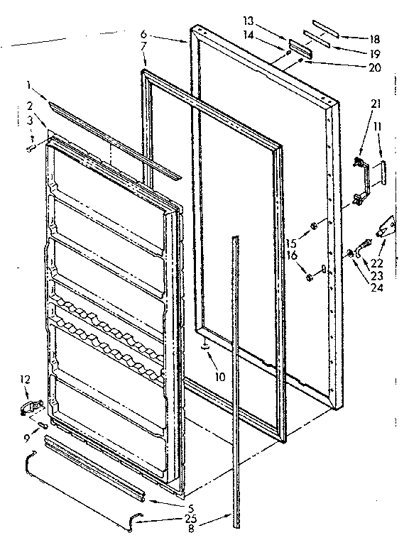 Kenmore 106723520 door diagram