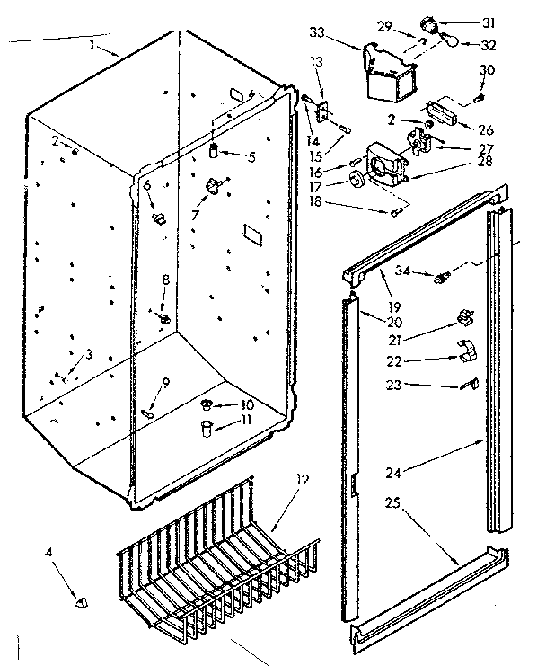 Kenmore 106723520 liner diagram