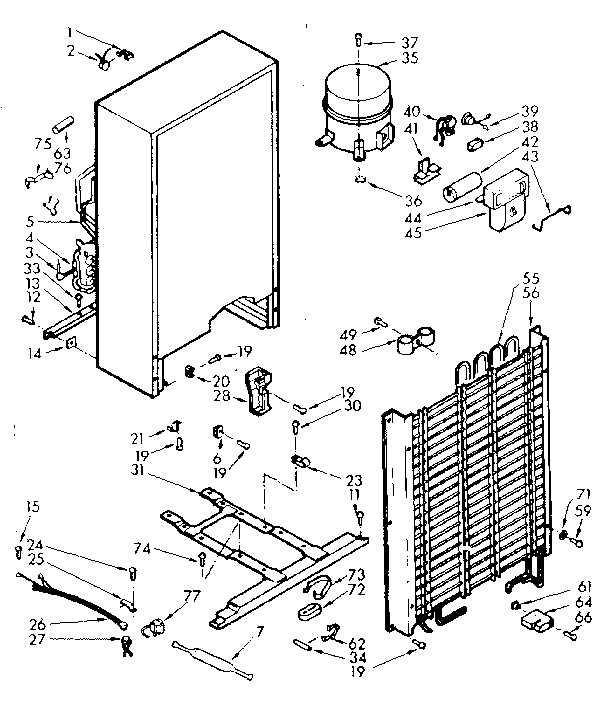 Kenmore 106724300 unit parts diagram