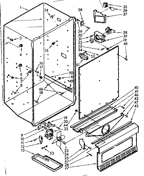 Kenmore 106724530 liner parts diagram