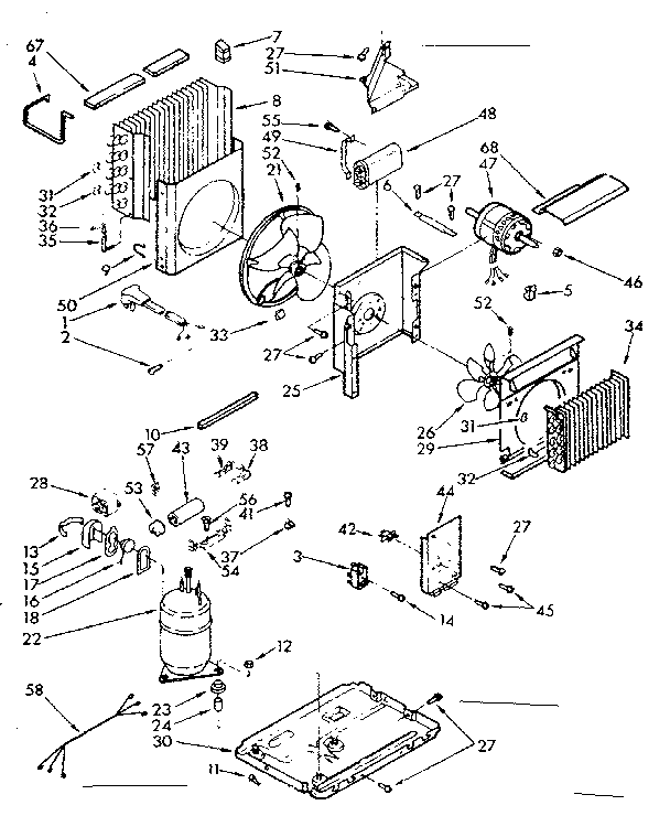 Kenmore 10673054 unit parts diagram