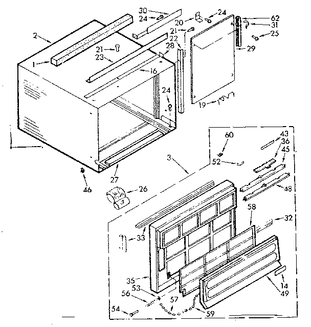 Kenmore 10673170 cabinet diagram