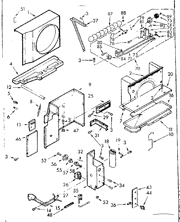 Kenmore 10673170 air flow diagram