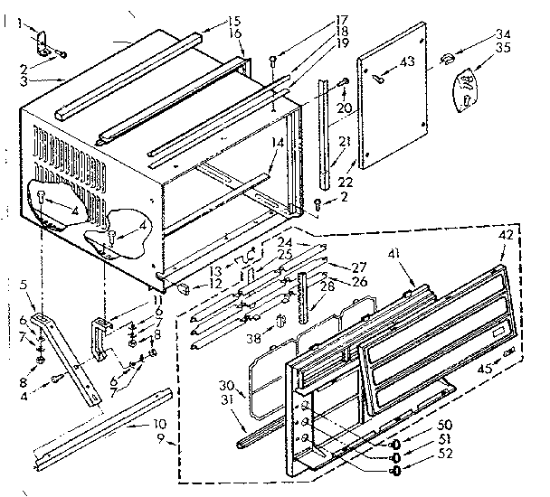 Kenmore 10673720 cabinet diagram