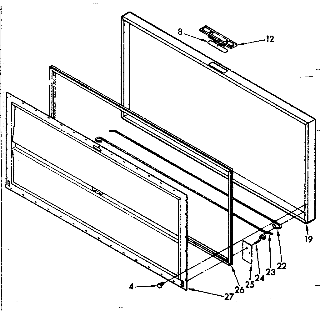 Kenmore 198714600 door diagram