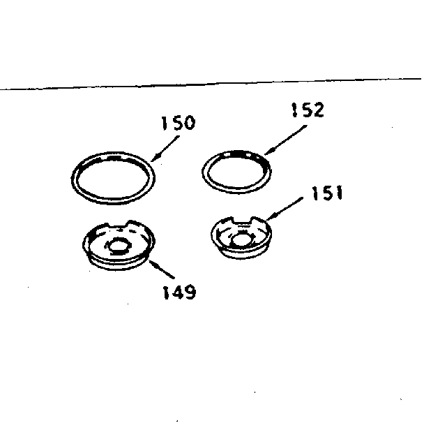 Kenmore 1439007100 pan and ring kit diagram