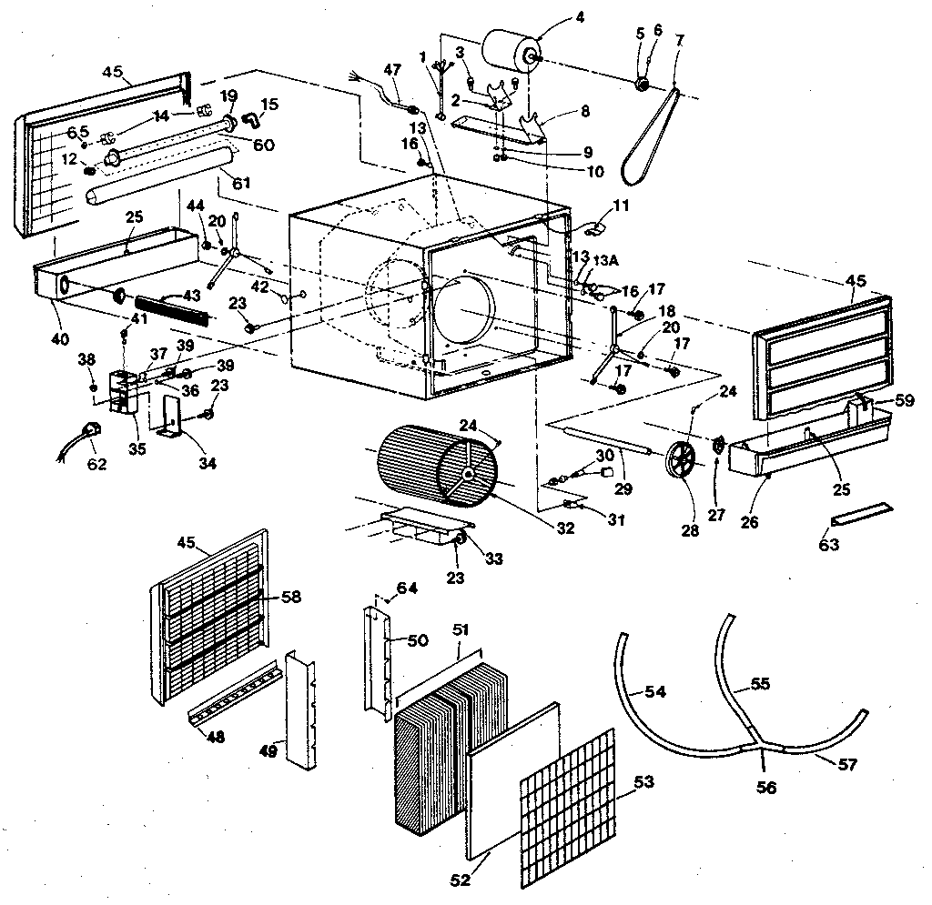 Kenmore 661614510 unit parts diagram