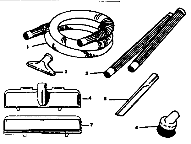 Kenmore 1753615 upright cleaner attachments-optional accessories diagram