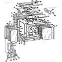 Kenmore 1037846606 upper oven section diagram