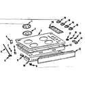 Kenmore 1037886630 main top section diagram