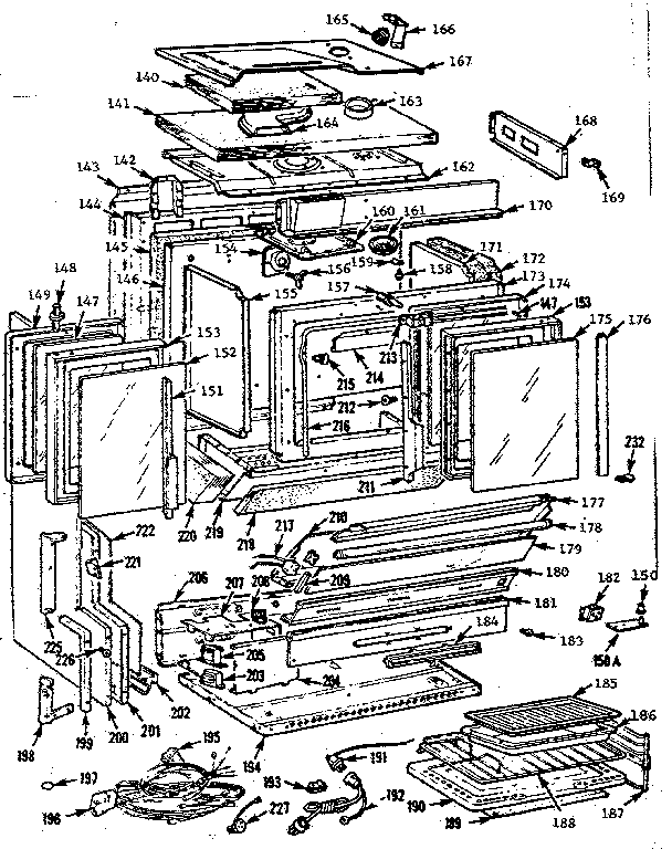Kenmore 1037886656 body section diagram