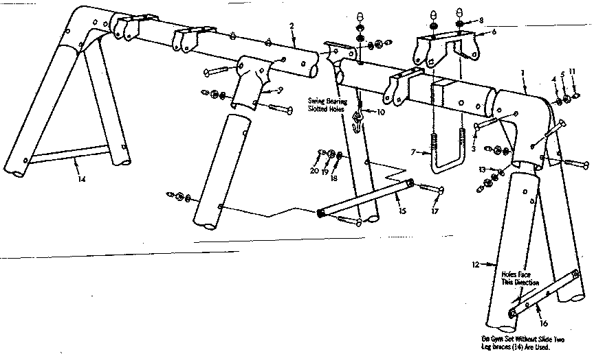 Sears 70172017-83 frame assembly no. 110 diagram