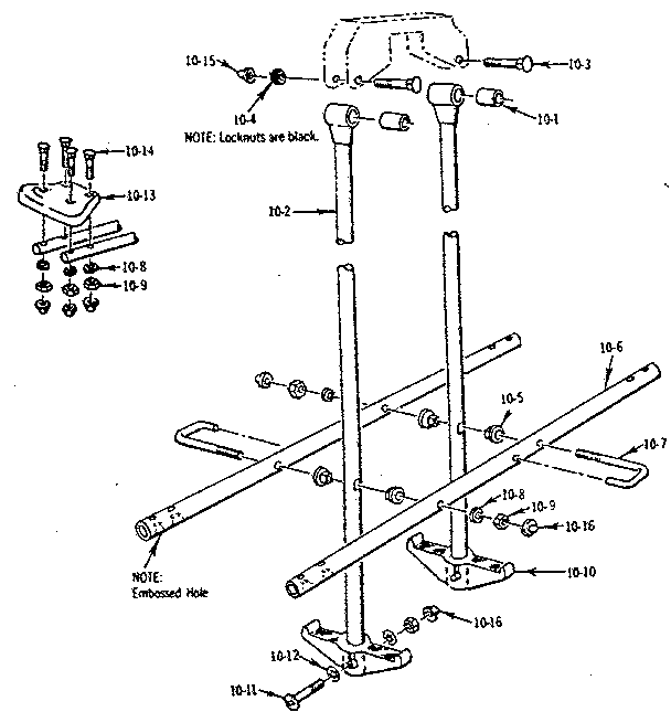 Sears 70172207-83 glideride assembly no. 103 diagram