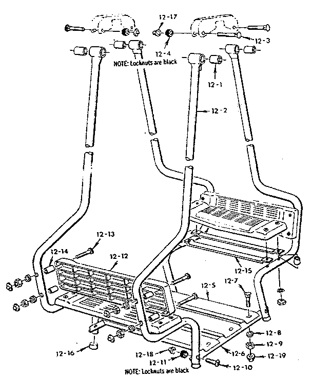 Sears 70172207-83 lawnswing assembly no. 103 diagram