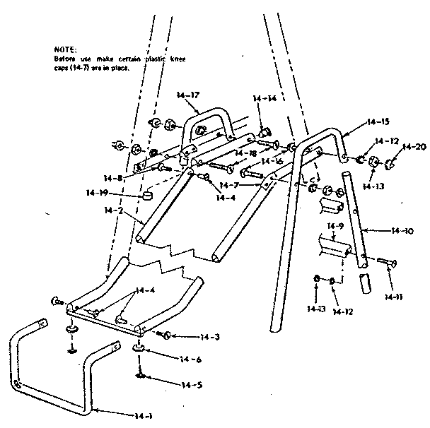 Sears 70172207-83 slide assembly no. 105 diagram