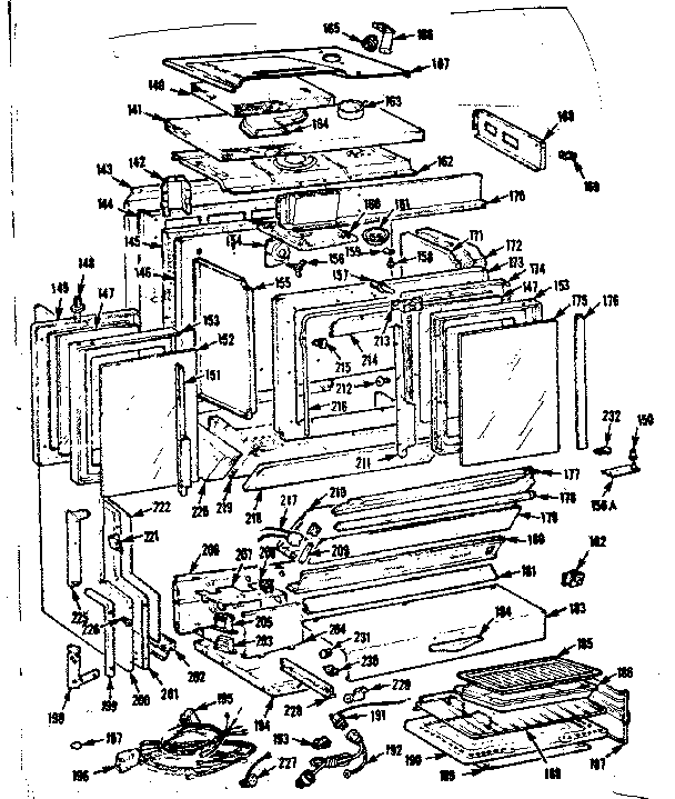 Kenmore 1037846645 upper oven section diagram