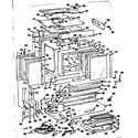 Kenmore 1037846600 upper oven section diagram