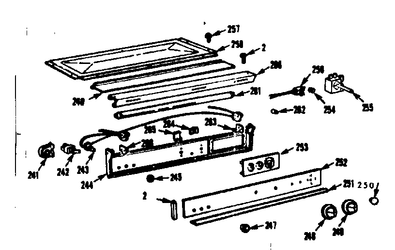 Kenmore 1037846645 control panel diagram