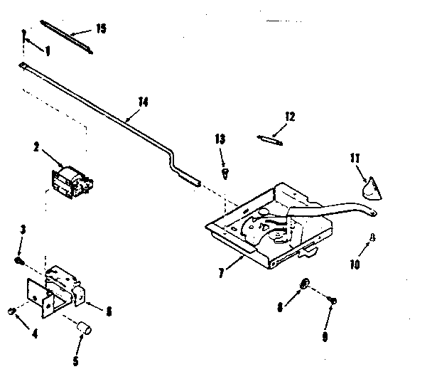 Kenmore 9119878310 power lock section diagram