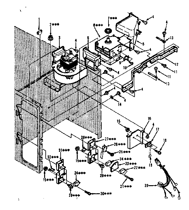 Kenmore 9119878310 cabinet parts diagram