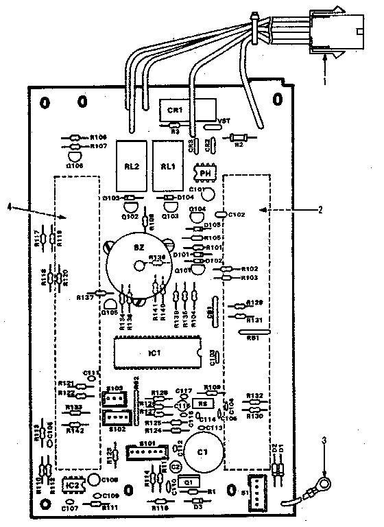 Kenmore 9119878310 power and control circuit board 12338r diagram