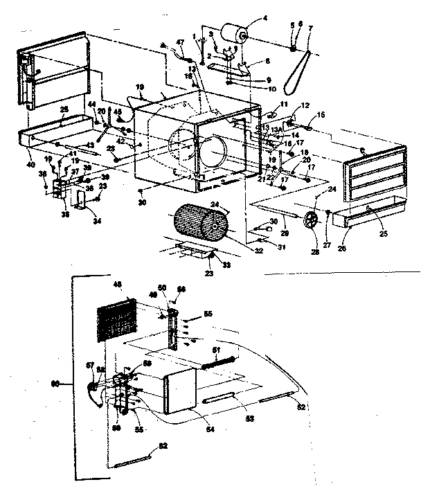 Kenmore 757624600 functional replacement parts diagram