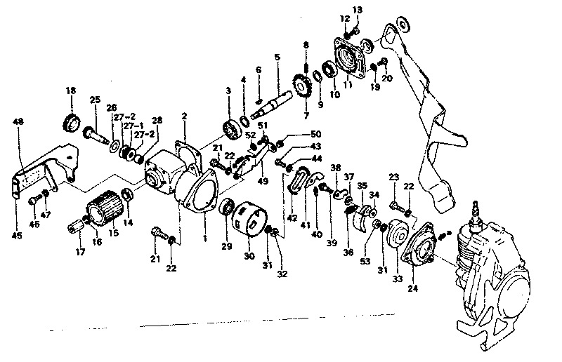 Sears 48855 gear case diagram