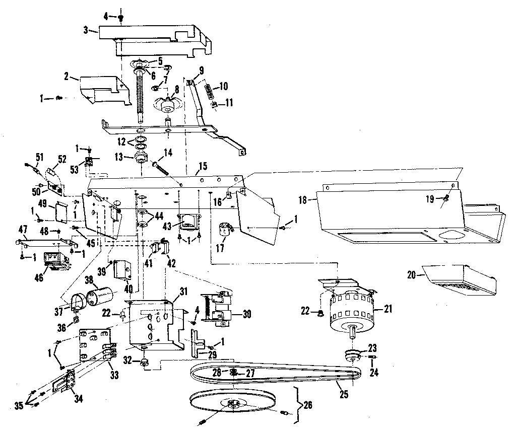 Craftsman 139654320 chassis assembly diagram
