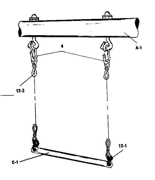 Sears 51272266-82 trapeze assy #90161 diagram
