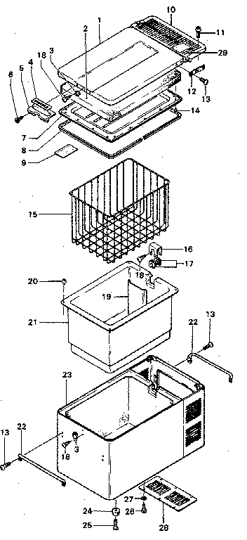 Norcold MRFT-630B unit diagram