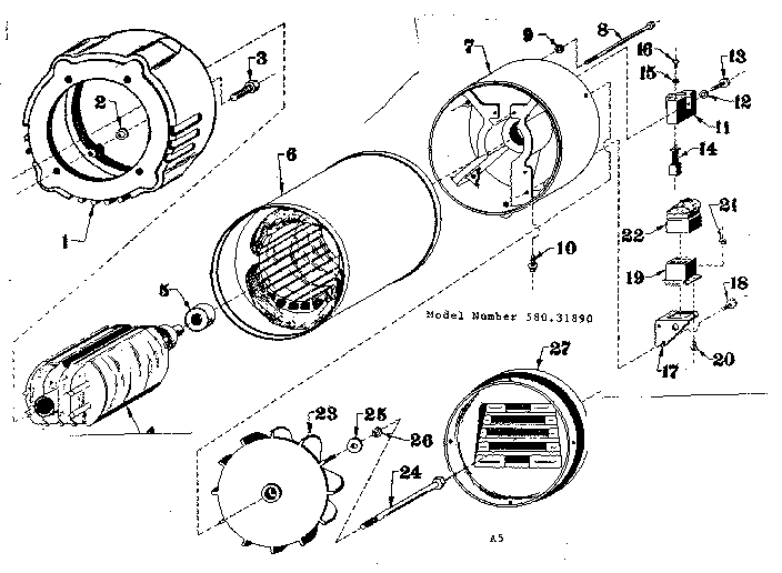 Craftsman 58031890 alternator diagram
