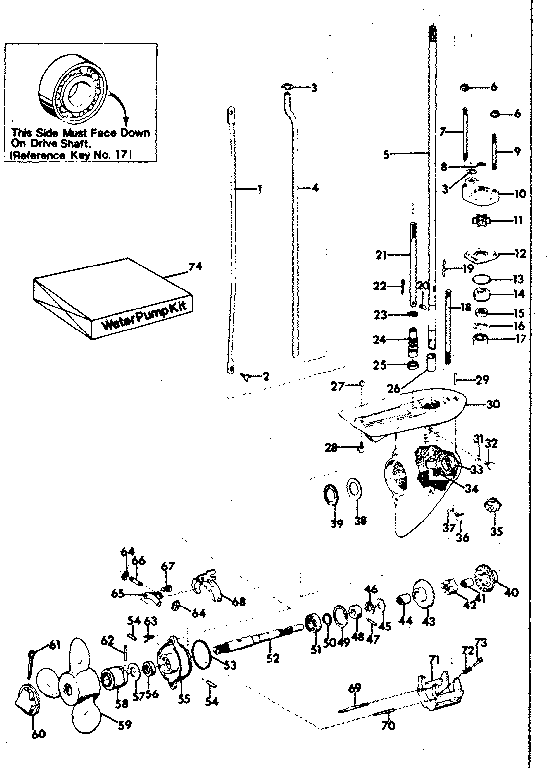Eska 14152B gear housing assembly diagram