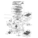 Kenmore 2582348181 burner section and cart diagram