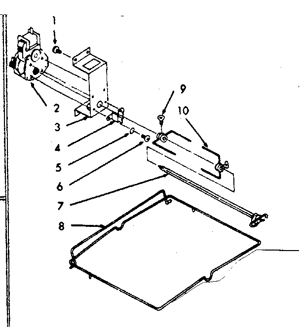 Kenmore 1034246700 optional rotisserie no. 4106701 diagram
