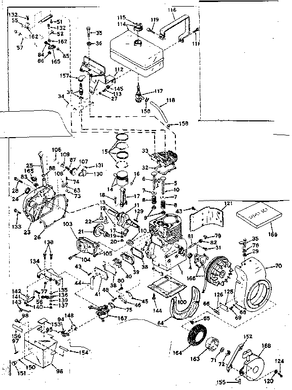 Craftsman 53682242 basic engine diagram