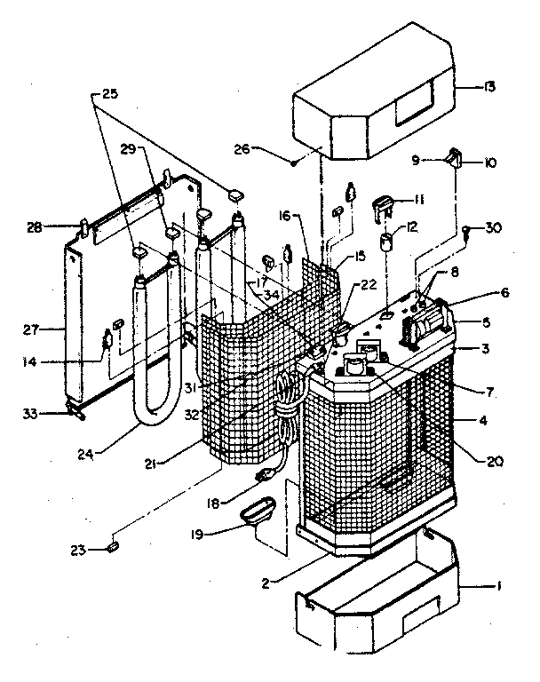 Flowtron FC-7500 replacement parts diagram