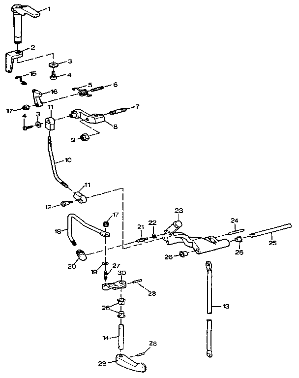 Craftsman 225581990 shift linkage diagram