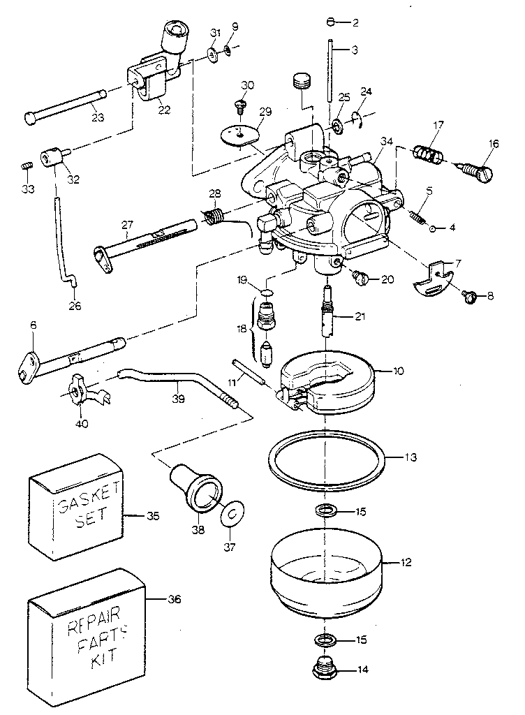 Craftsman 225581990 carburetor 9.9 hp diagram