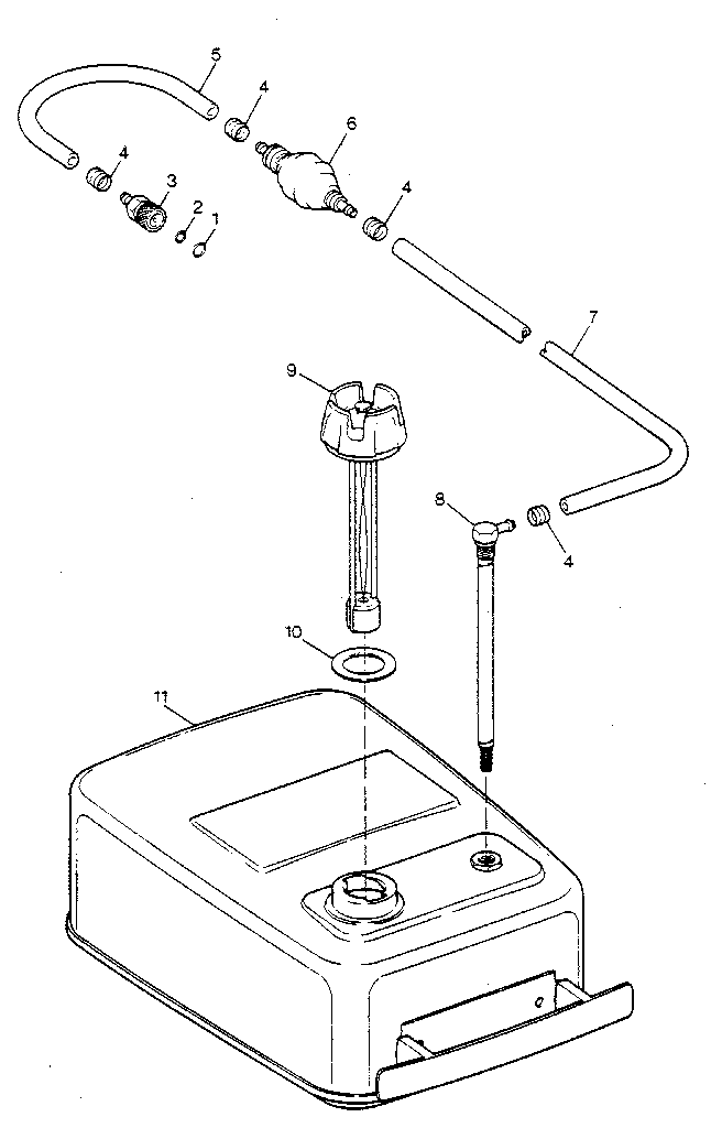 Craftsman 225581990 fuel tank and line diagram
