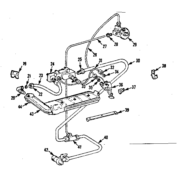 Kenmore 1037785004 eye level oven burner diagram