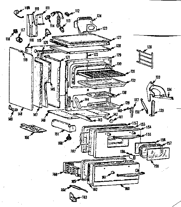Kenmore 1037785004 lower oven diagram