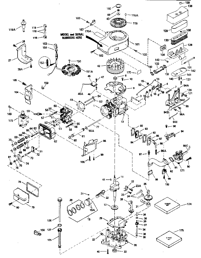 Craftsman 917254640 replacement parts diagram