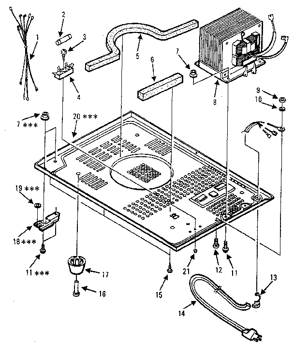 Kenmore 5658812680 microwave diagram