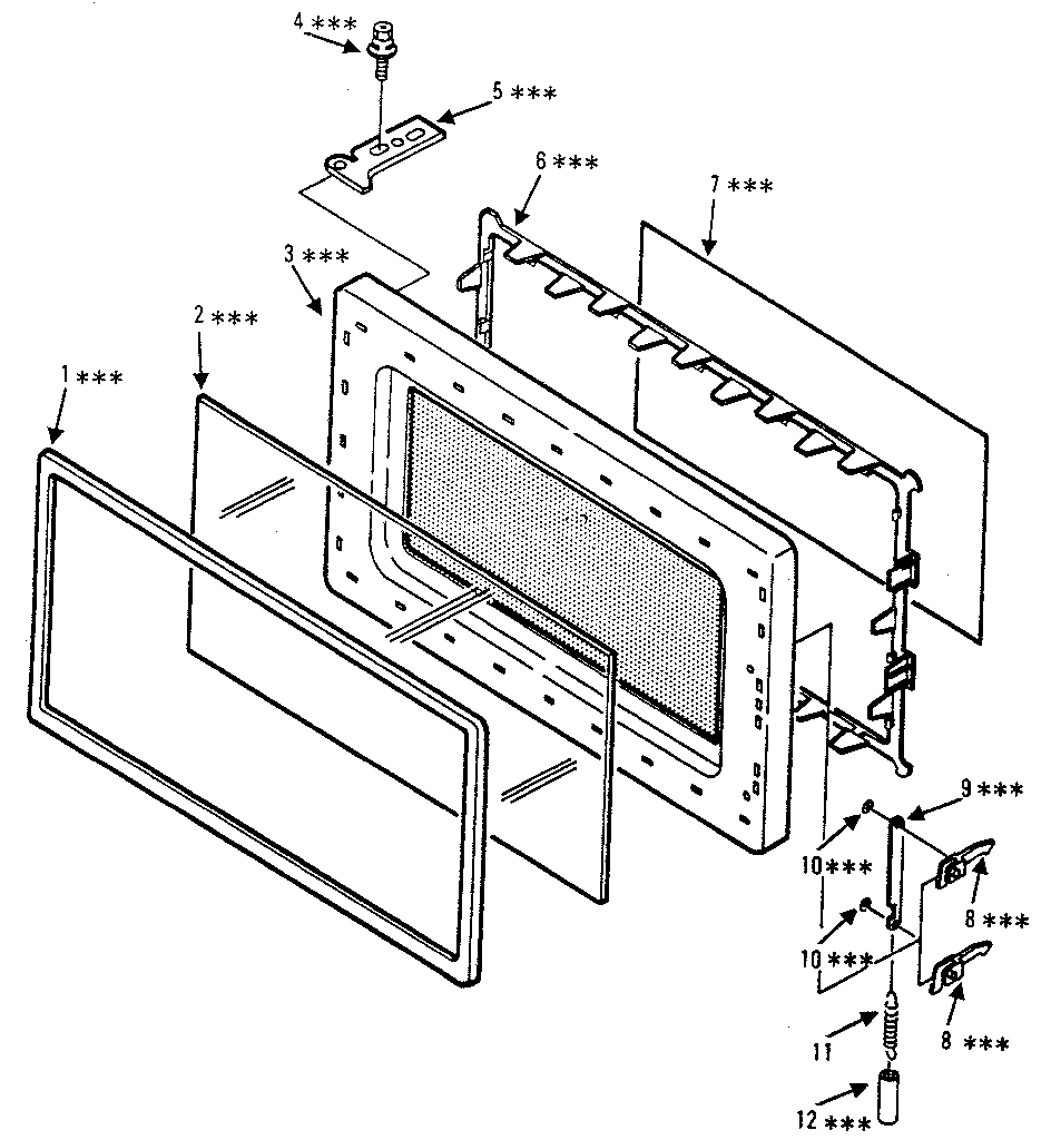 Kenmore 5658812680 door diagram