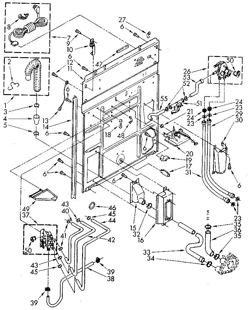 Kenmore 11082993300 rear panel diagram