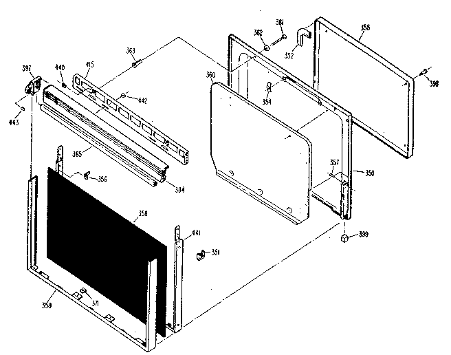 Kenmore 3639308810 door diagram