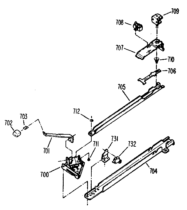 Kenmore 3639308810 latch mechanism diagram