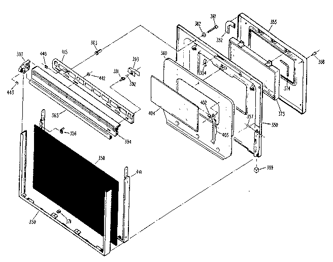 Kenmore 3639378880 door diagram