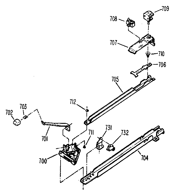 Kenmore 3639378880 latch mechanism diagram
